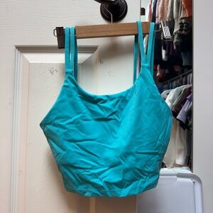 NVGTN Aqua Blue Crop Top | Size Small